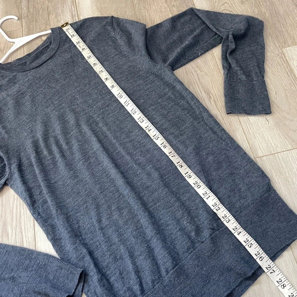Allsaints Merino Sweater wool mode crewneck mens Blue (small) light minimalist